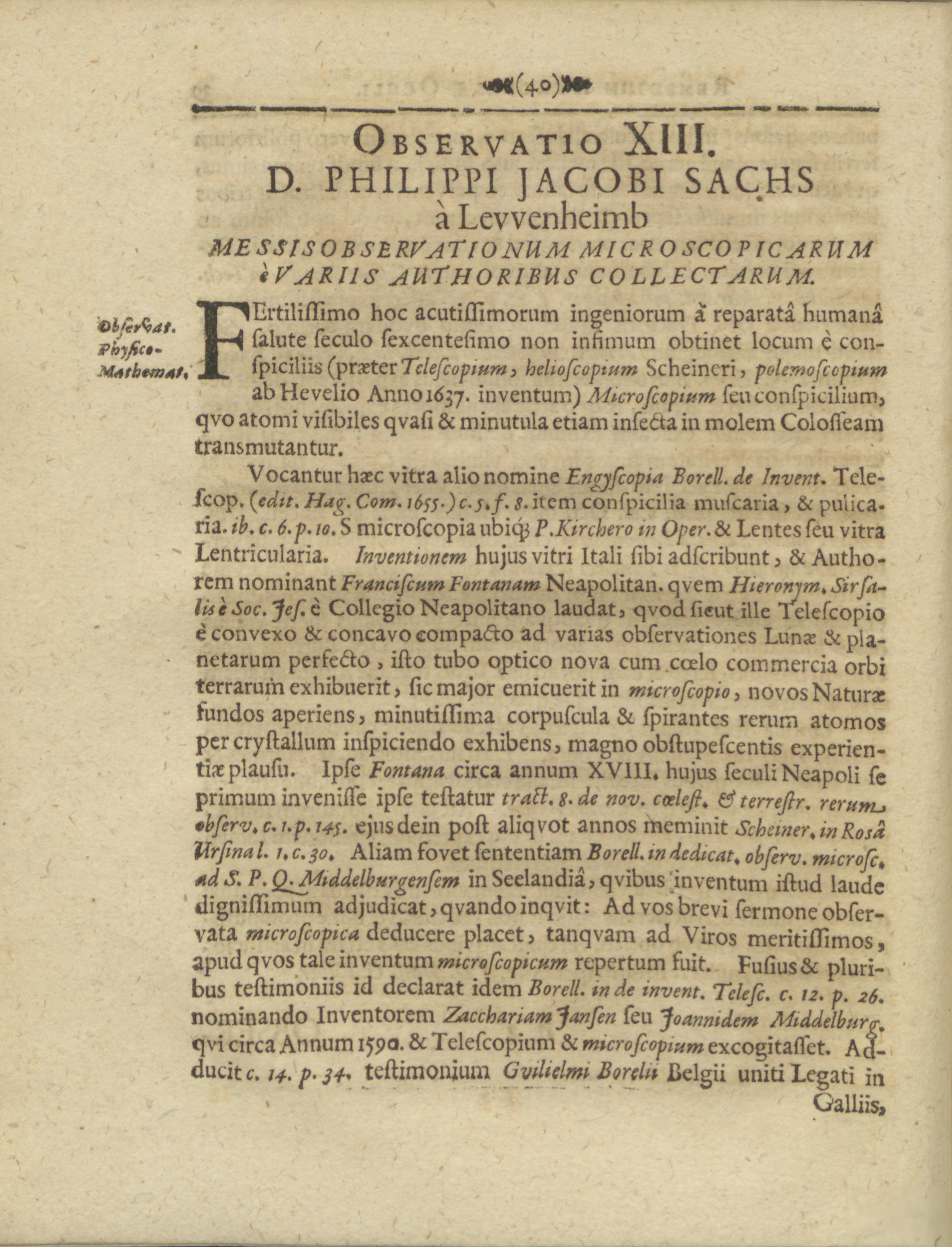 Observatio XIII
